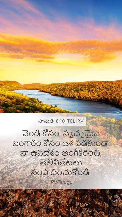 సామెత 8:10 TELIRV Bible Verse Image