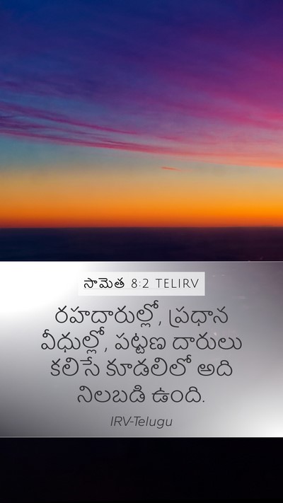సామెత 8:2 TELIRV Bible Verse Image