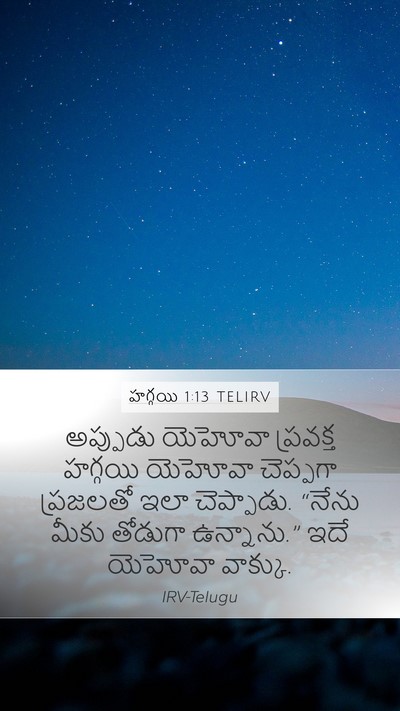 హగ్గయి 1:13 TELIRV Bible Verse Image