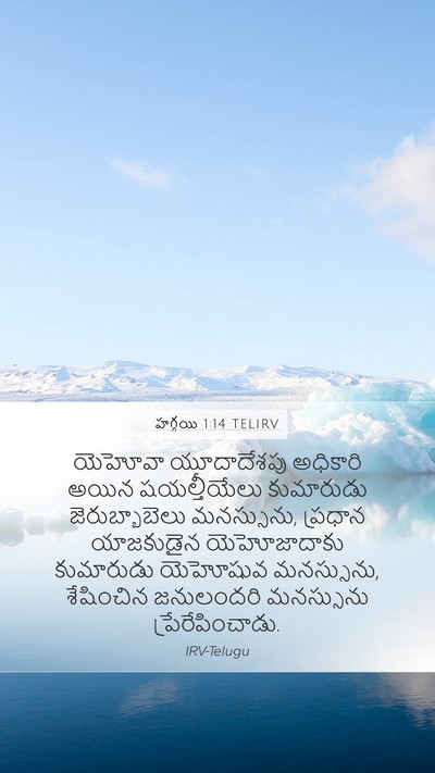 హగ్గయి 1:14 TELIRV Bible Verse Image