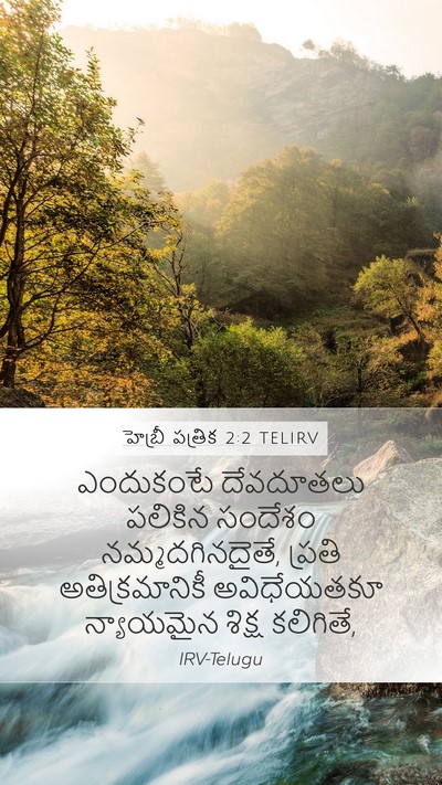 హెబ్రీ పత్రిక 2:2 TELIRV Bible Verse Image
