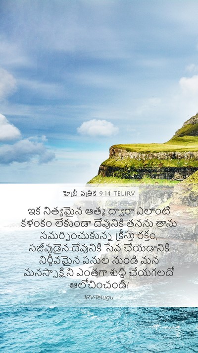 హెబ్రీ పత్రిక 9:14 TELIRV Bible Verse Image