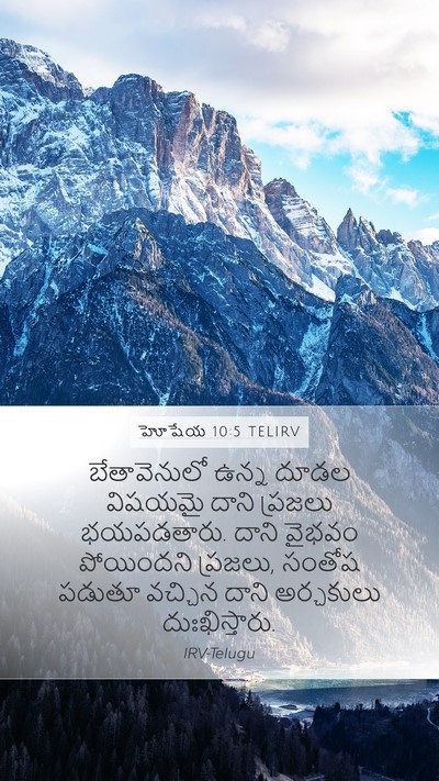 హోషేయ 10:5 TELIRV Bible Verse Image