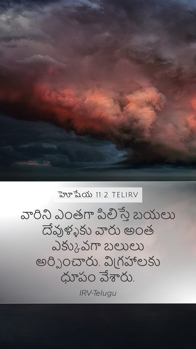 హోషేయ 11:2 TELIRV Bible Verse Image