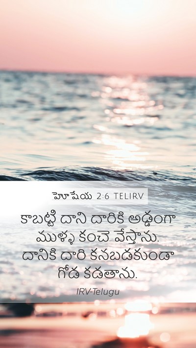 హోషేయ 2:6 TELIRV Bible Verse Image