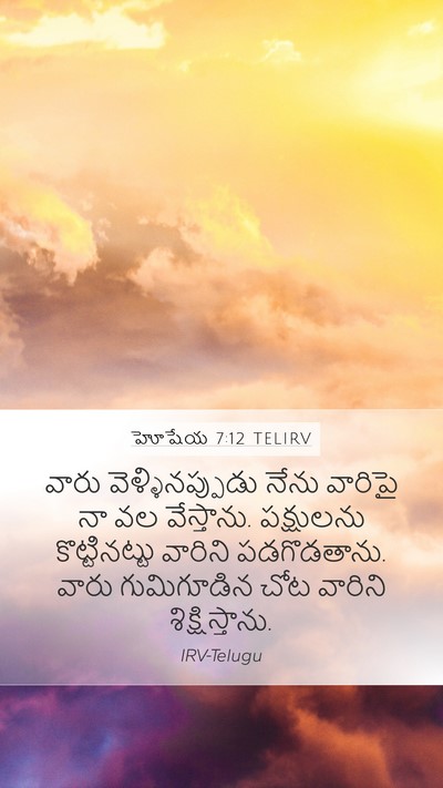 హోషేయ 7:12 TELIRV Bible Verse Image