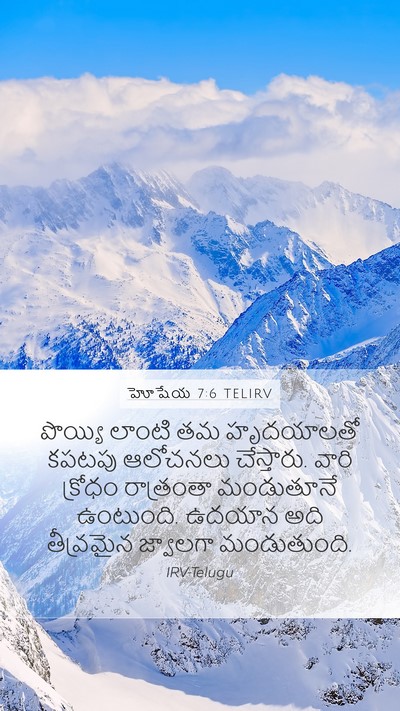 హోషేయ 7:6 TELIRV Bible Verse Image